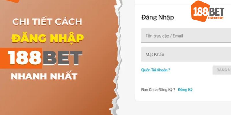 Đăng nhập 188BET chỉ với vài phút